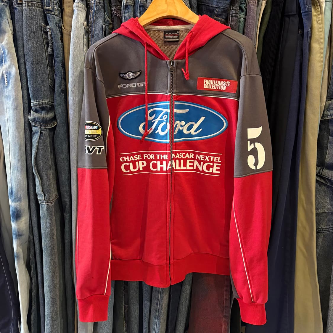 FUBU Ford 레이싱 올드스쿨 후드집업 상품이미지4