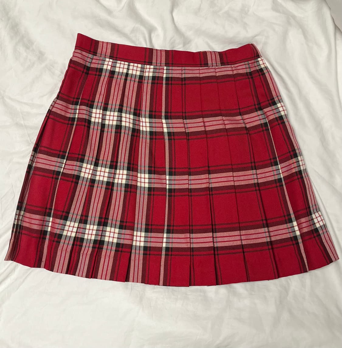 [나나펑크깔/스쿨룩] 레드체크 스커트 상품이미지1