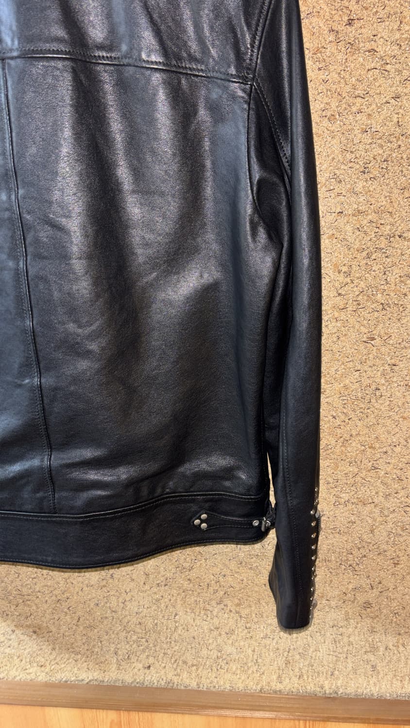 생로랑 에디슬리먼 2014ss 런웨이 스터드 레더자켓 48사이즈 상품이미지3