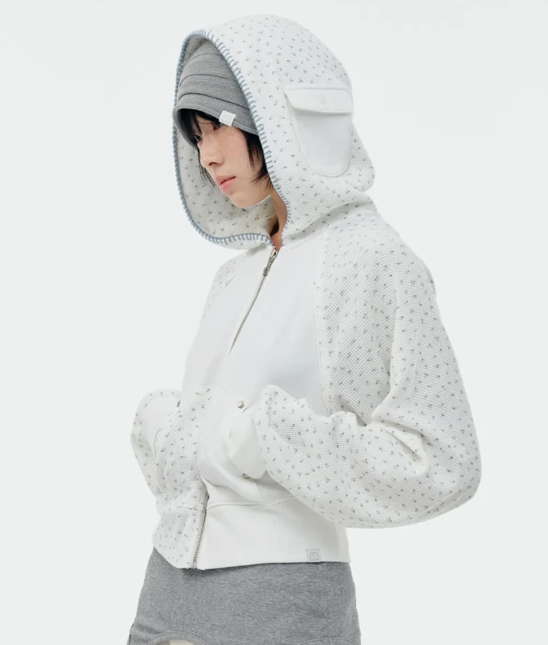 뚜오미오 플라워 후드집업 상품이미지1