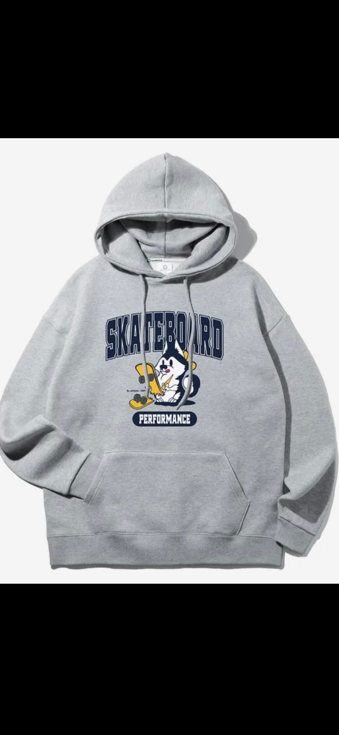 그레이 후드티 상품이미지1