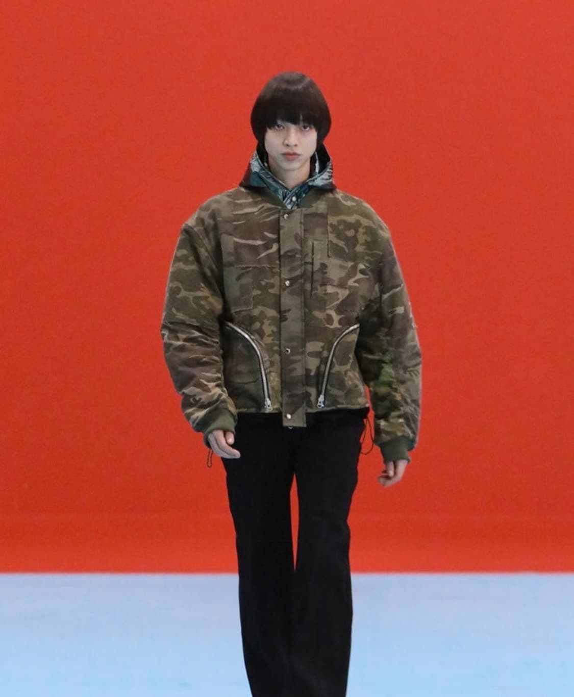 (M) 앤더슨벨 카모 봄버 상품이미지1