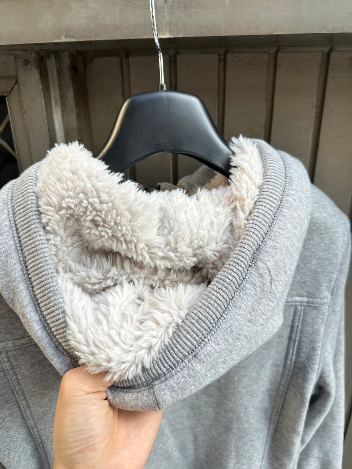 NONE vintage x dye fur hood zip up 상품이미지7