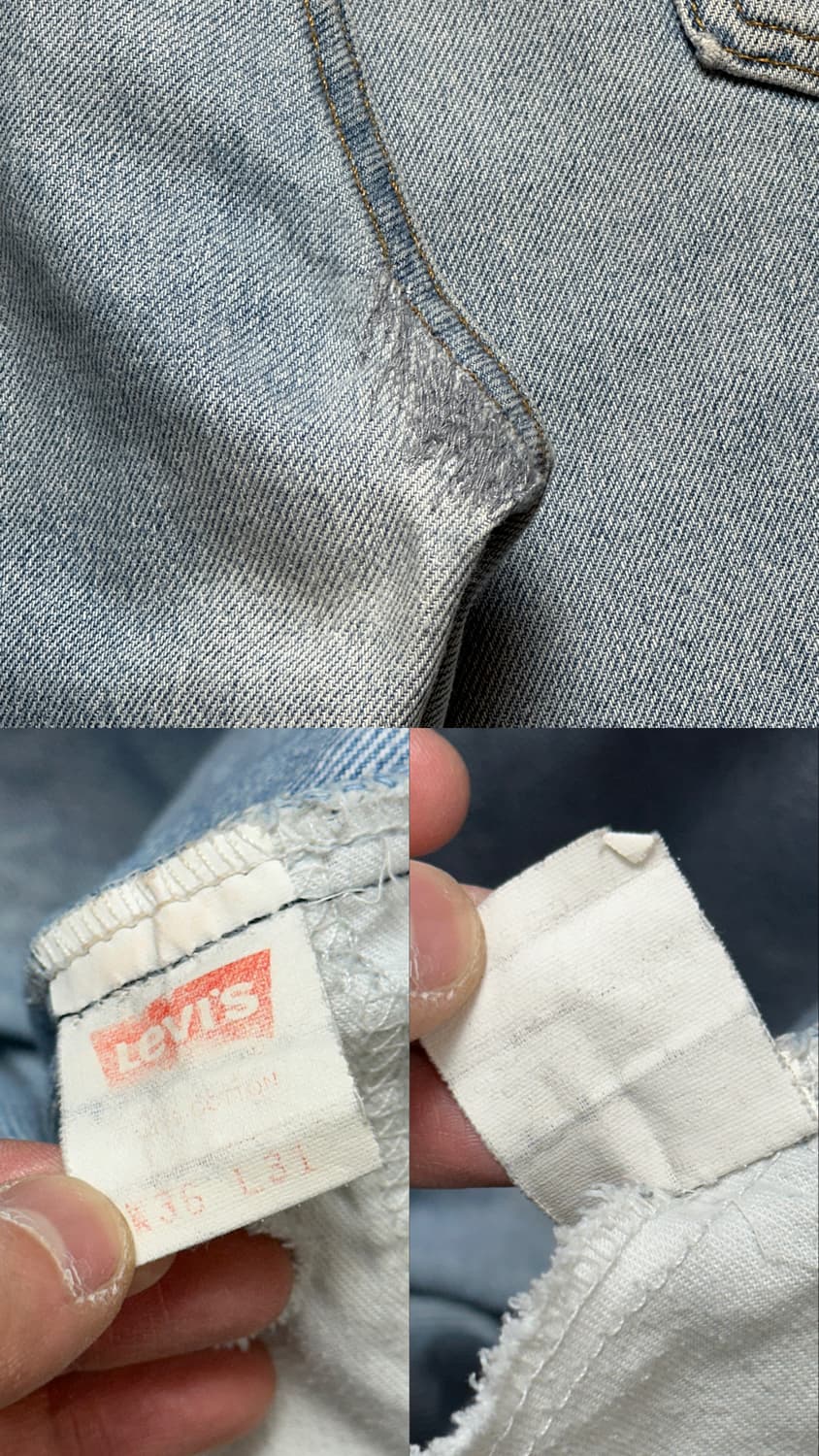 90's USA Made 리바이스 517 오렌지탭 부츠컷 상품이미지9