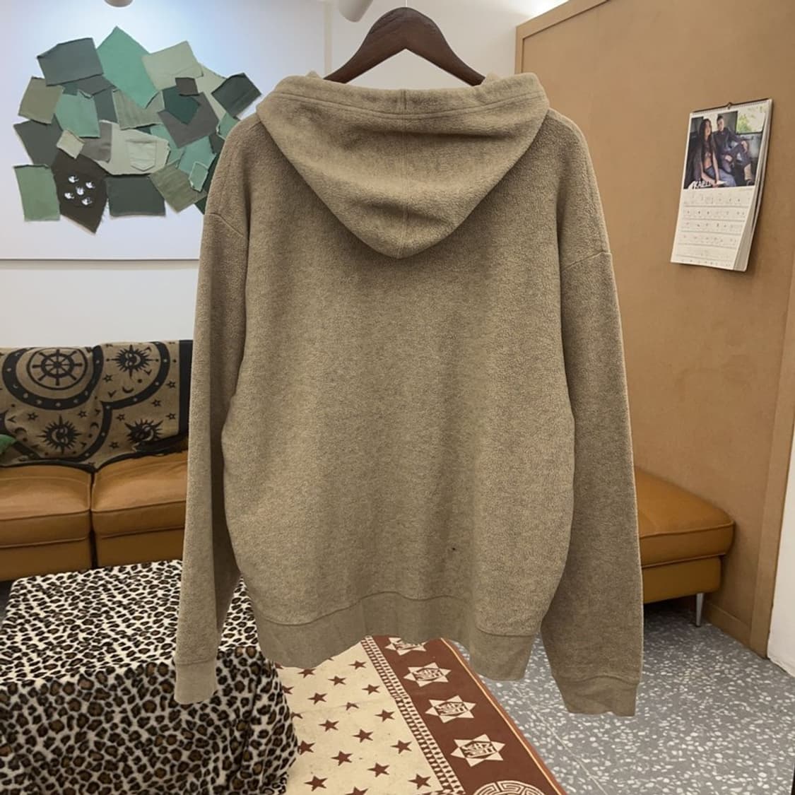 갭 올드스쿨 빈티지 빅로고 기모 부클 후드티 L C09240 상품이미지4