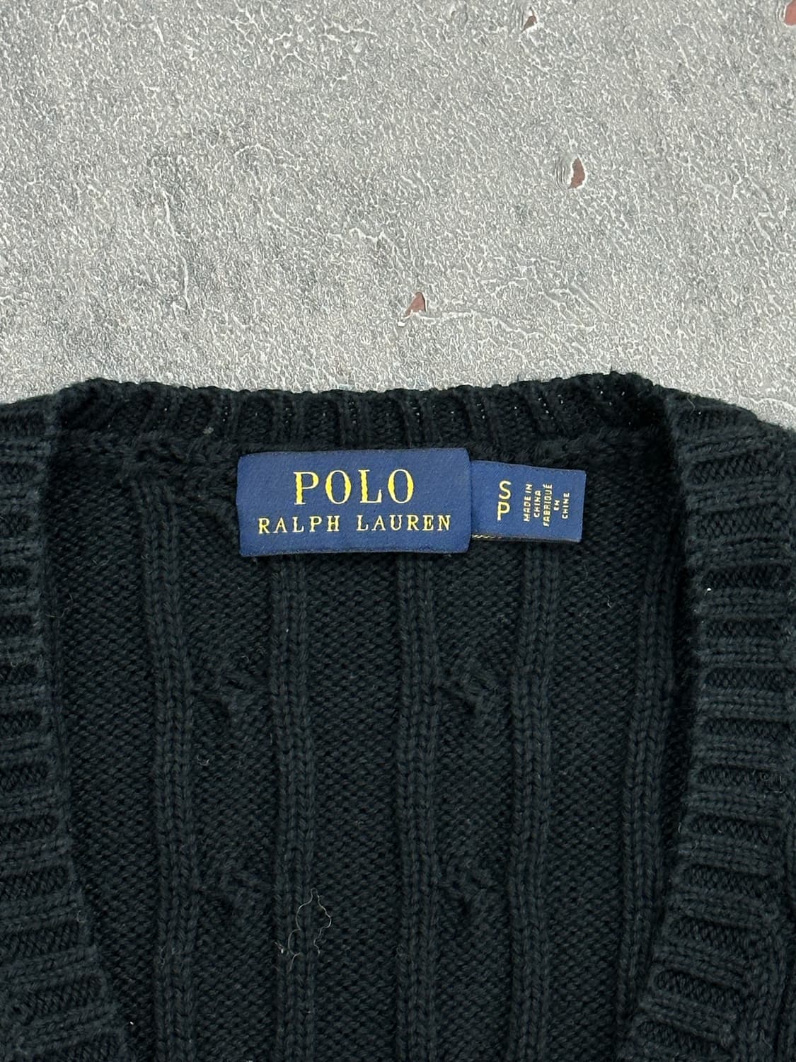 폴로 랄프 로렌 꽈배기 니트 블랙 상품이미지3