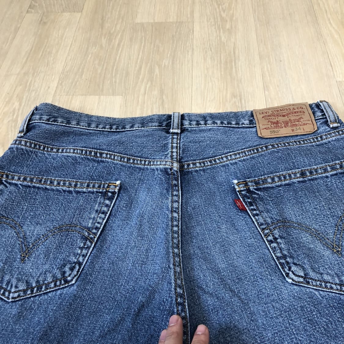 (34) 리바이스 Levi's 550 릴렉스드핏 워시드 쇼츠 반바지 상품이미지9
