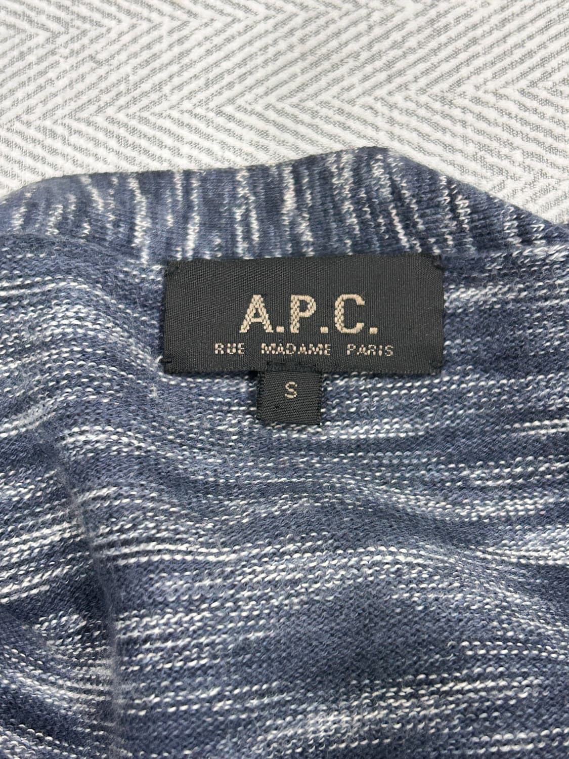A.P.C. 아페쎄 네이비 톤 가디건 남성 S 90-95 상품이미지6