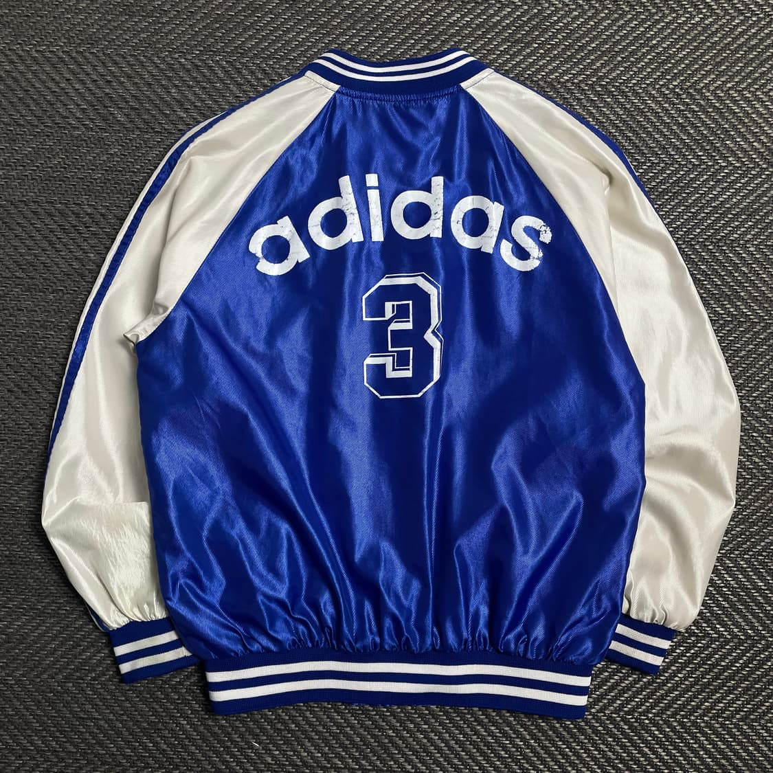 90s 아디다스 빅로고 바시티 트랙 블루종 자켓o 5337 상품이미지1