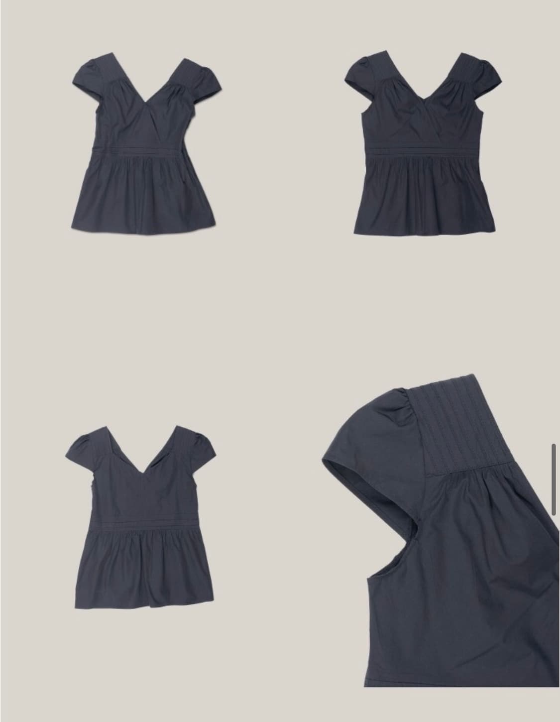 아우로 블라우스 셔츠 OURO PUFF PIN TUCK BLOUSE 상품이미지2