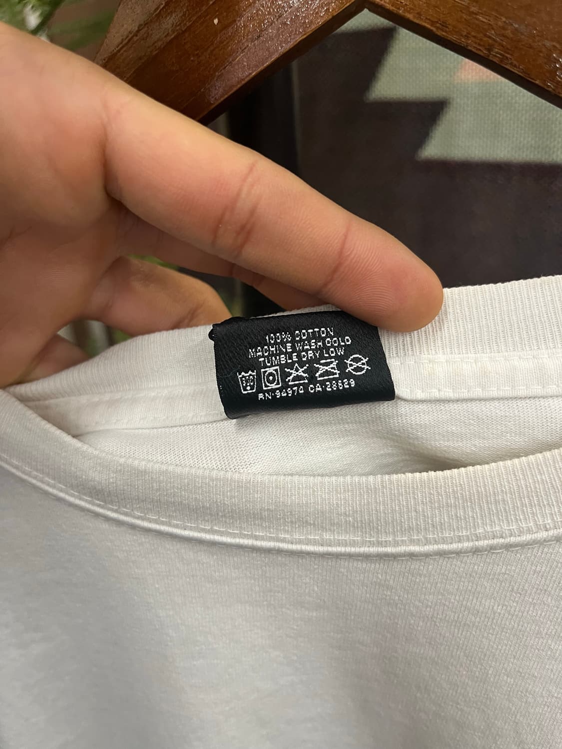 스투시 포지티브 바이브레이션 피그먼트 다이드 롱슬리브 티셔츠 화이트 #c 상품이미지6