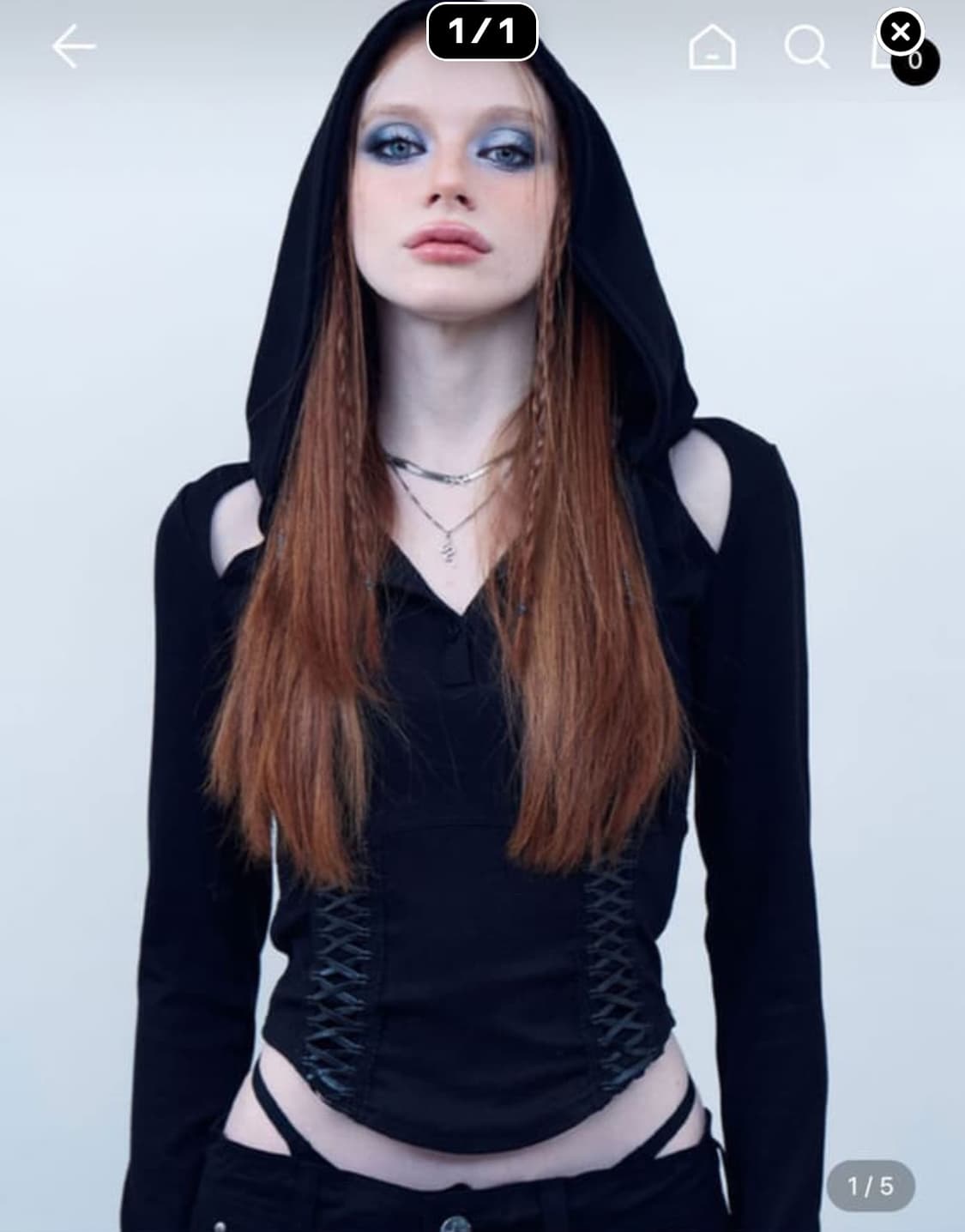 Hillda 힐다 코르셋 후드티  상품이미지1