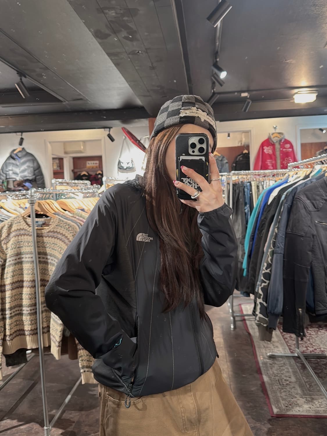 노스페이스 절개 스티치 VX 후드 바람막이 자켓 M 상품이미지8