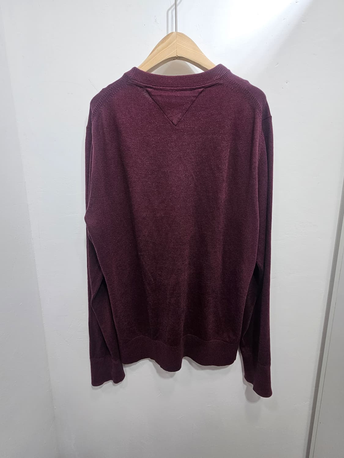 타미힐피거(Tommy Hilfiger) 캐시미어 혼방 니트 버건디 M 상품이미지6