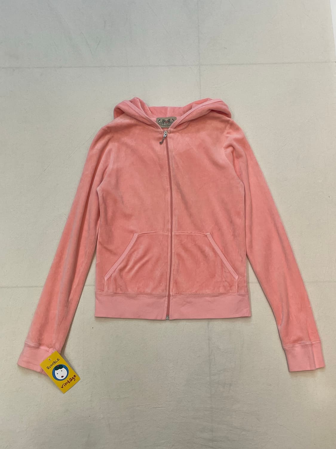 쥬시꾸뛰르 y2k 벨벳후드집업 상품이미지1