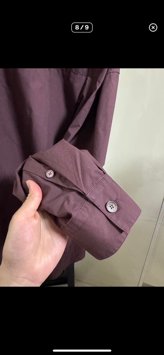 우영미 버건디 크롭셔츠 50 상품이미지8