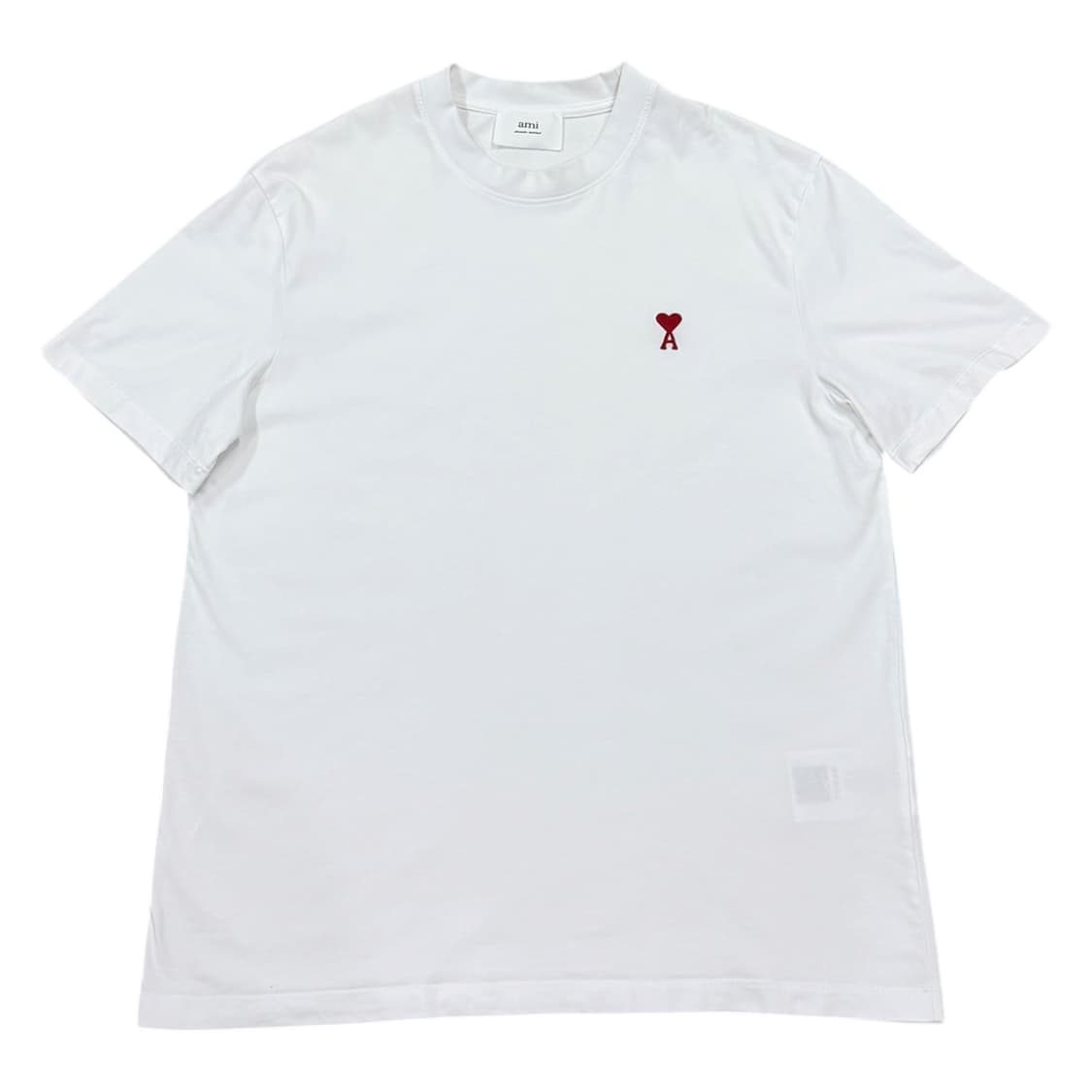 AMI 아미 스몰 하트 로고 반팔티 화이트 L 상품이미지1