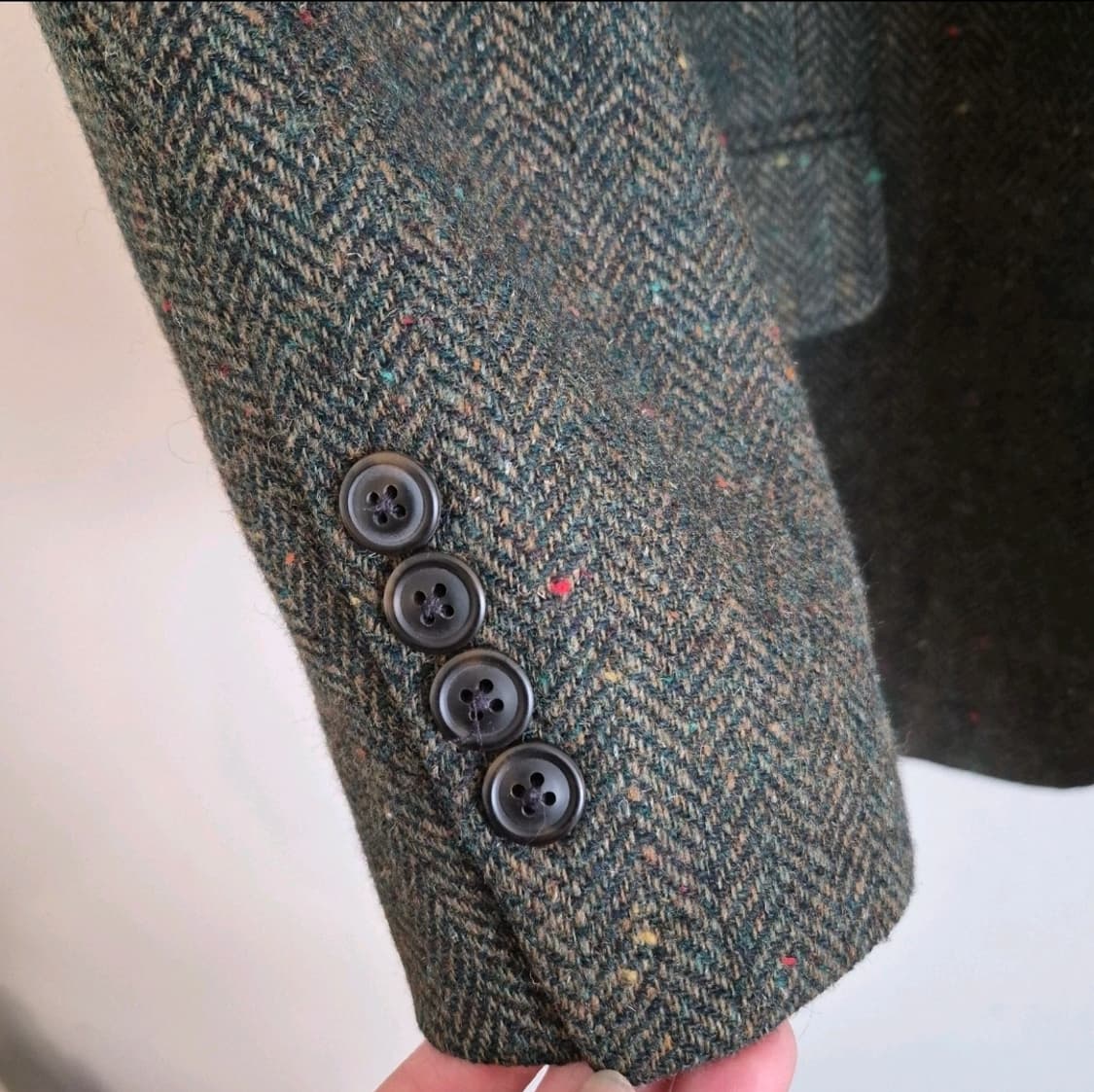 버버리 빈티지버버리 도네갈 트위드 헤링본 스포츠코트 자켓 XL 상품이미지4