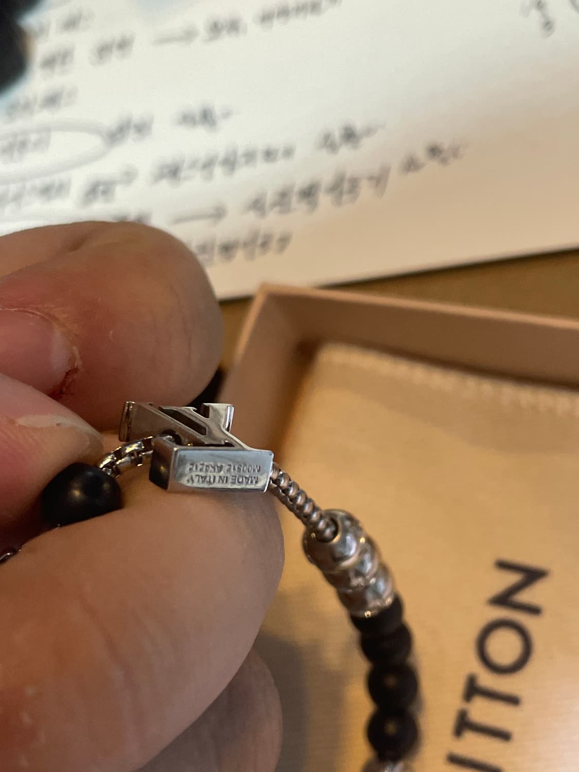 루이비통 모노그램 비즈 팔찌 상품이미지3