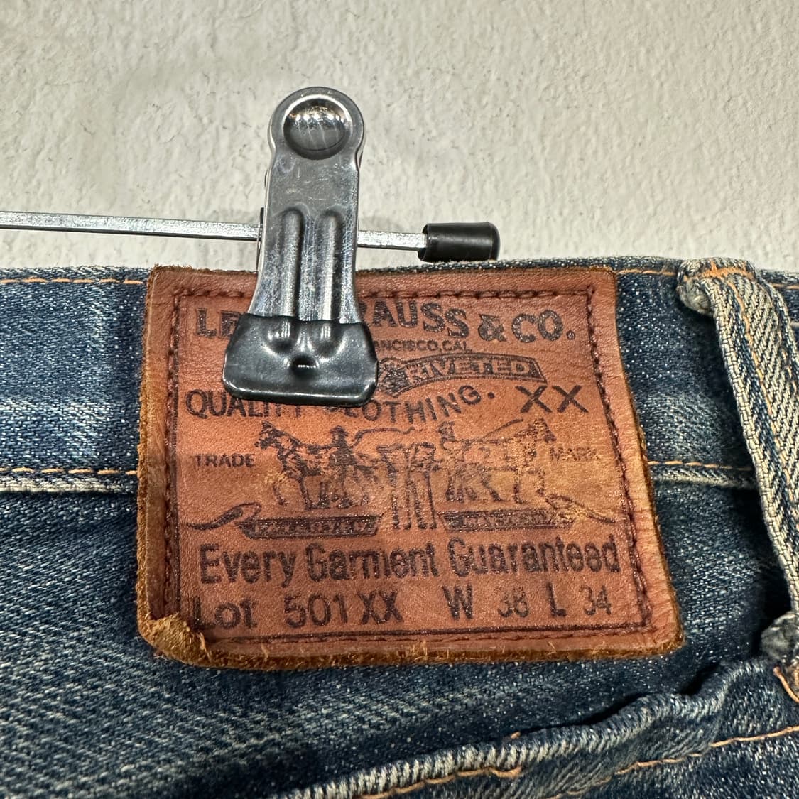 리바이스 USA 501XX 빅E 데님 청바지 38 상품이미지3