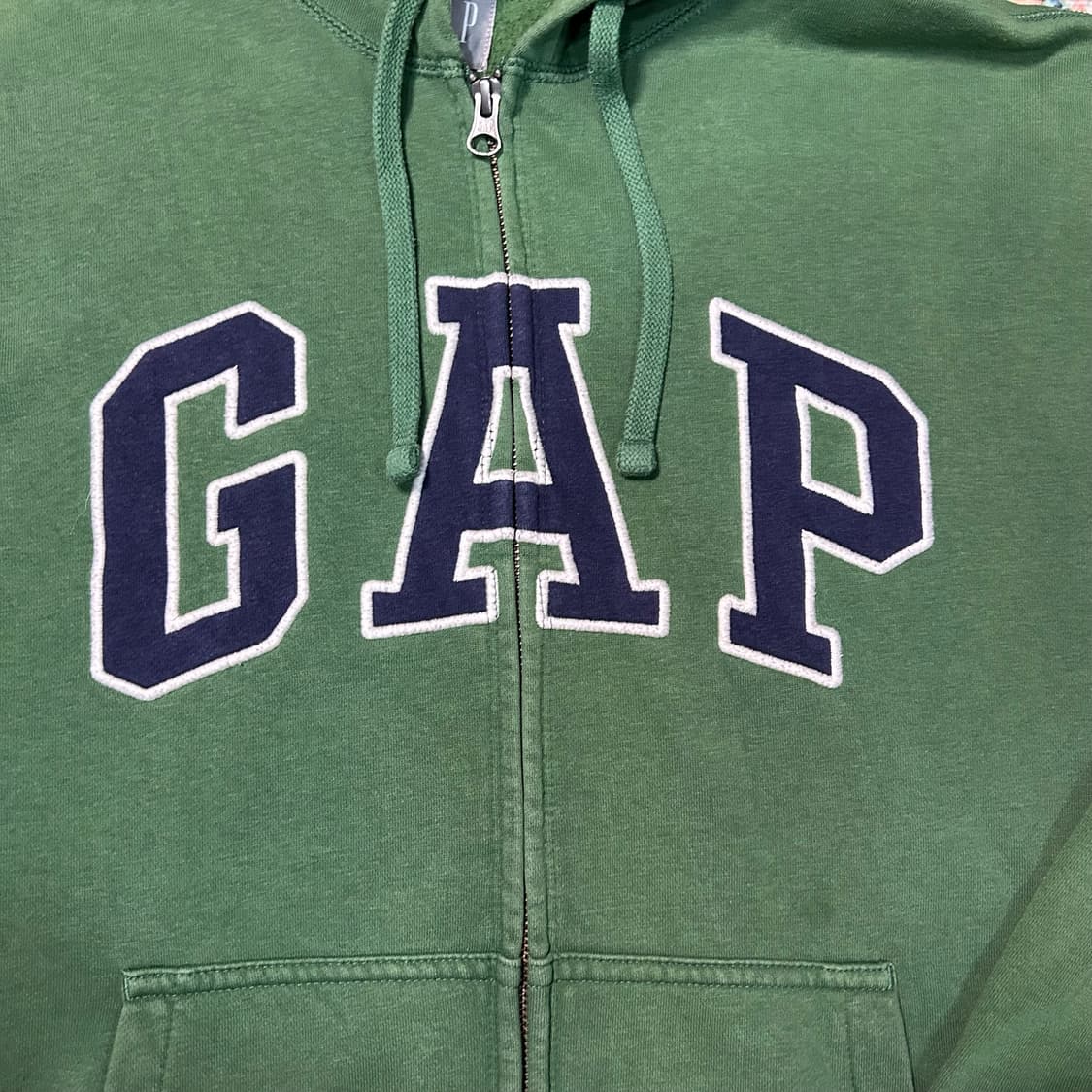 [L] GAP 갭 아치로고 그린 후드집업 상품이미지5