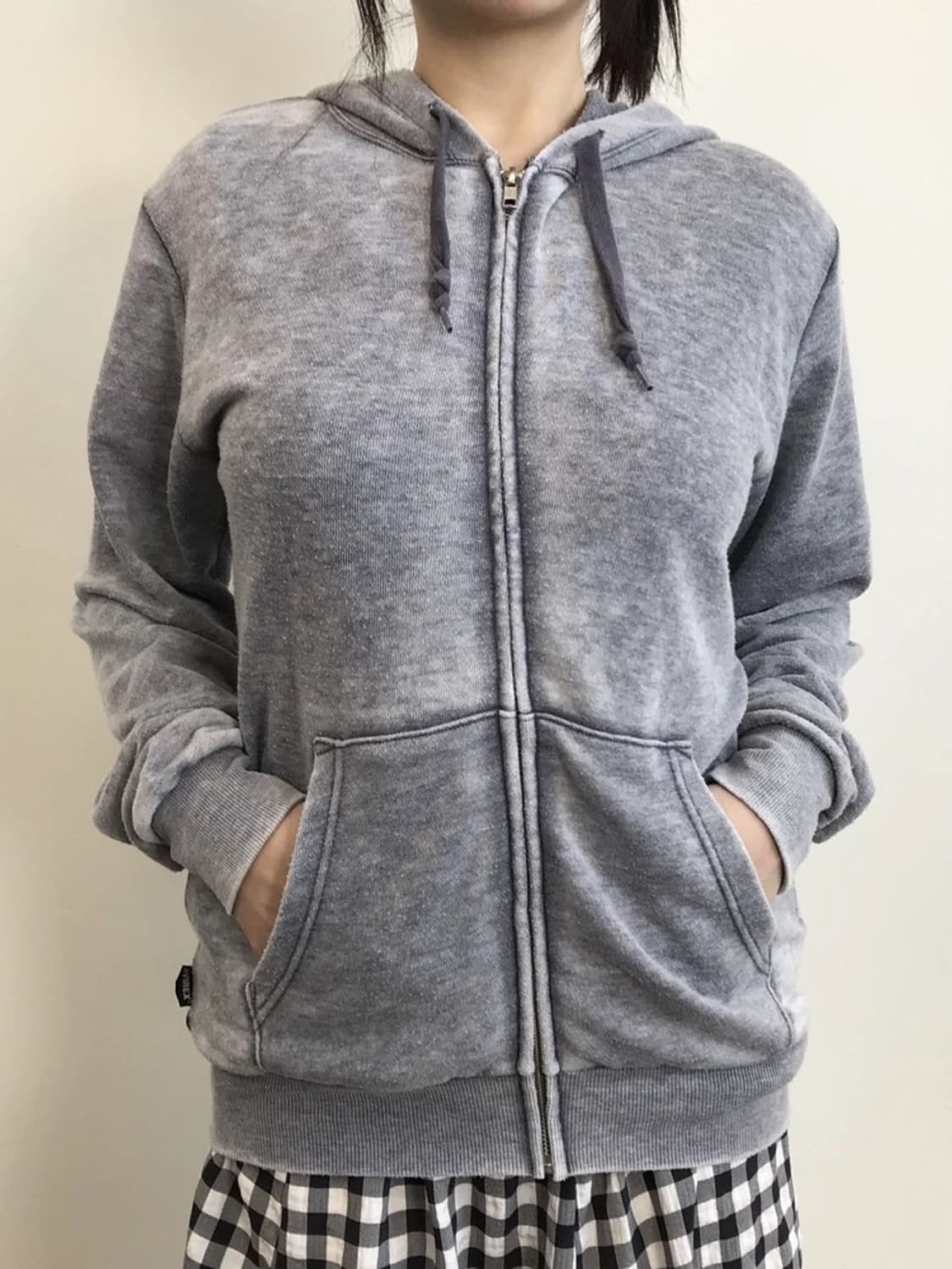 Avirex Washed Zip Hoodie Grey 상품이미지2