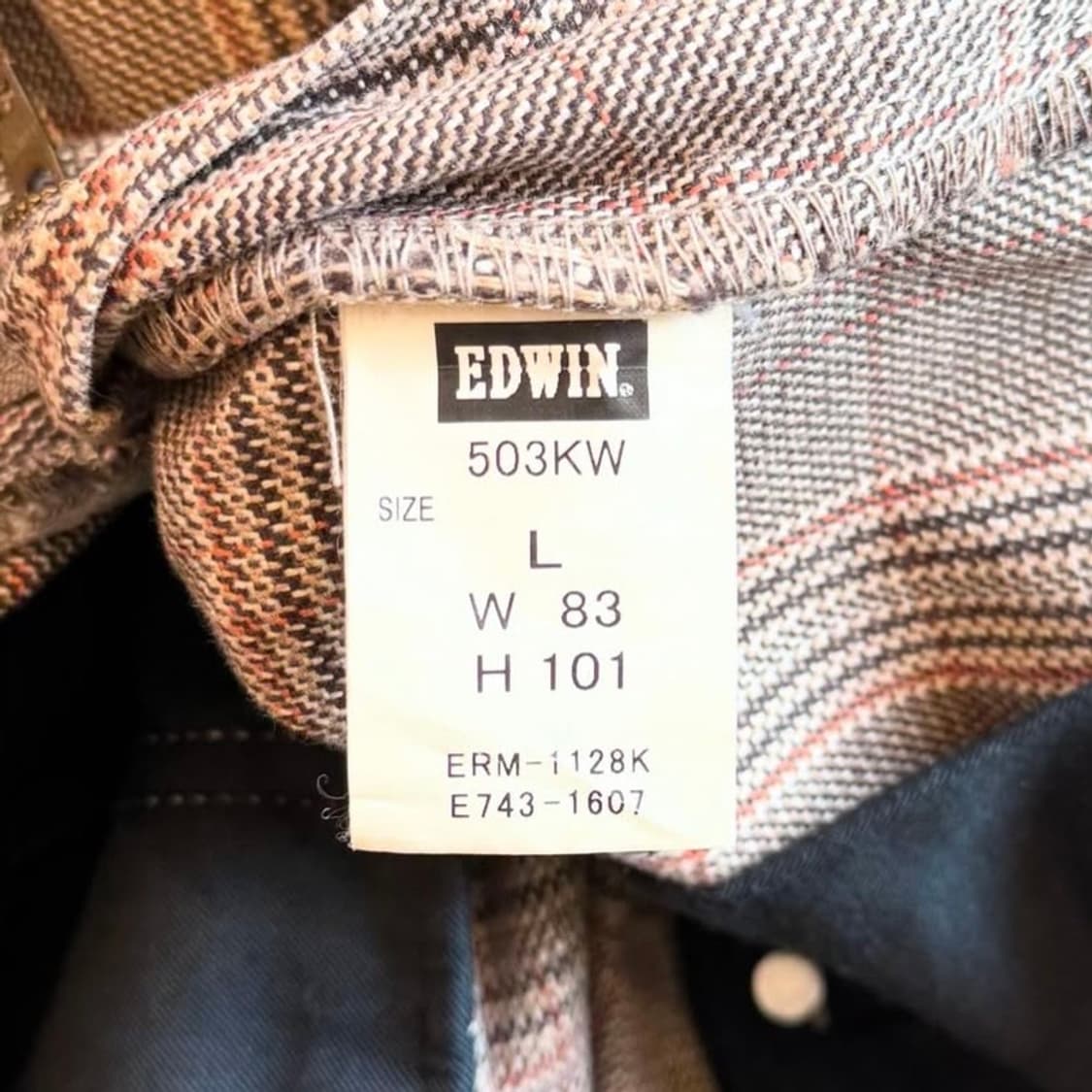 애드윈 503 체크팬츠 상품이미지10