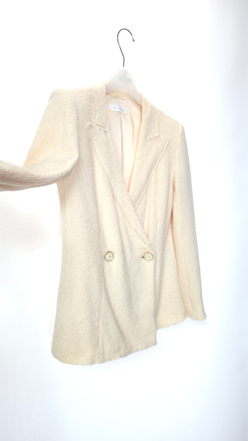 미샤 MICHAA 부클 울블렌드 더블 자켓 55 사이즈 상품이미지3