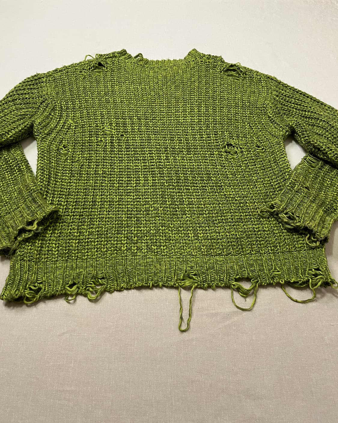 카미야 데미지 니트 kamiya distressed knit 상품이미지4