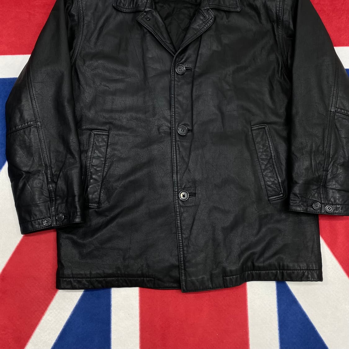 소가죽 하프자켓 M 실측 L  상품이미지3