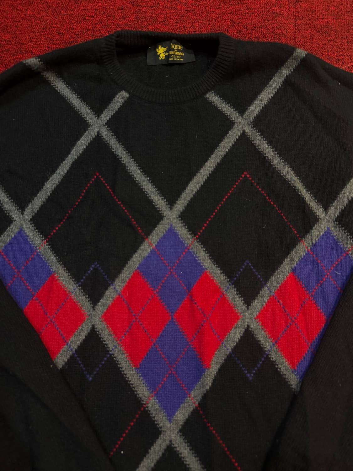 Barrie 아가일 패턴 니트 상품이미지2