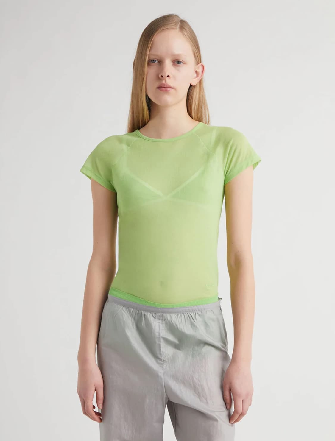 [XS,S,M]팔로마울 Omu 오무 티셔츠/그린 상품이미지1