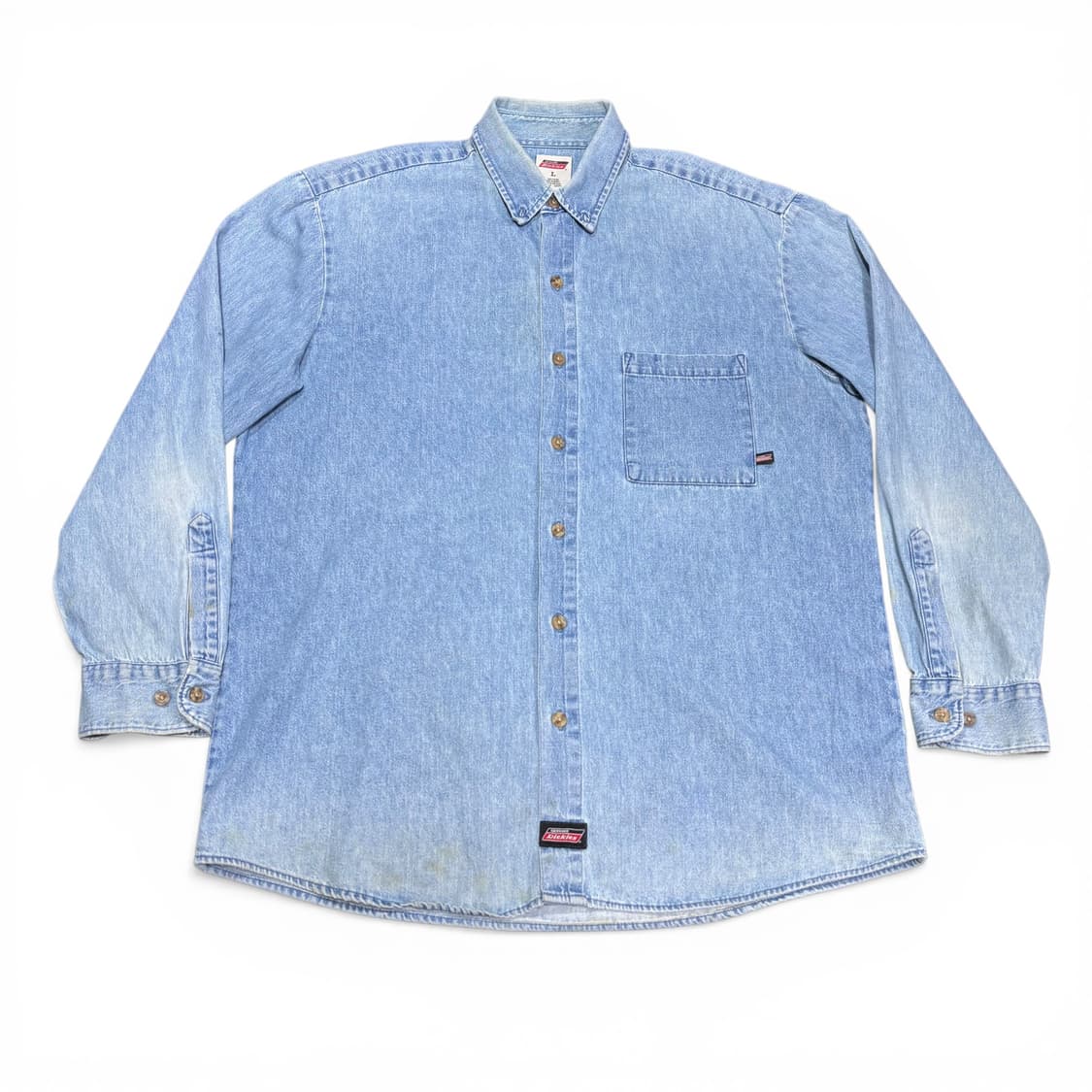 L 디키즈 제뉴인 연청 데님셔츠 상품이미지1