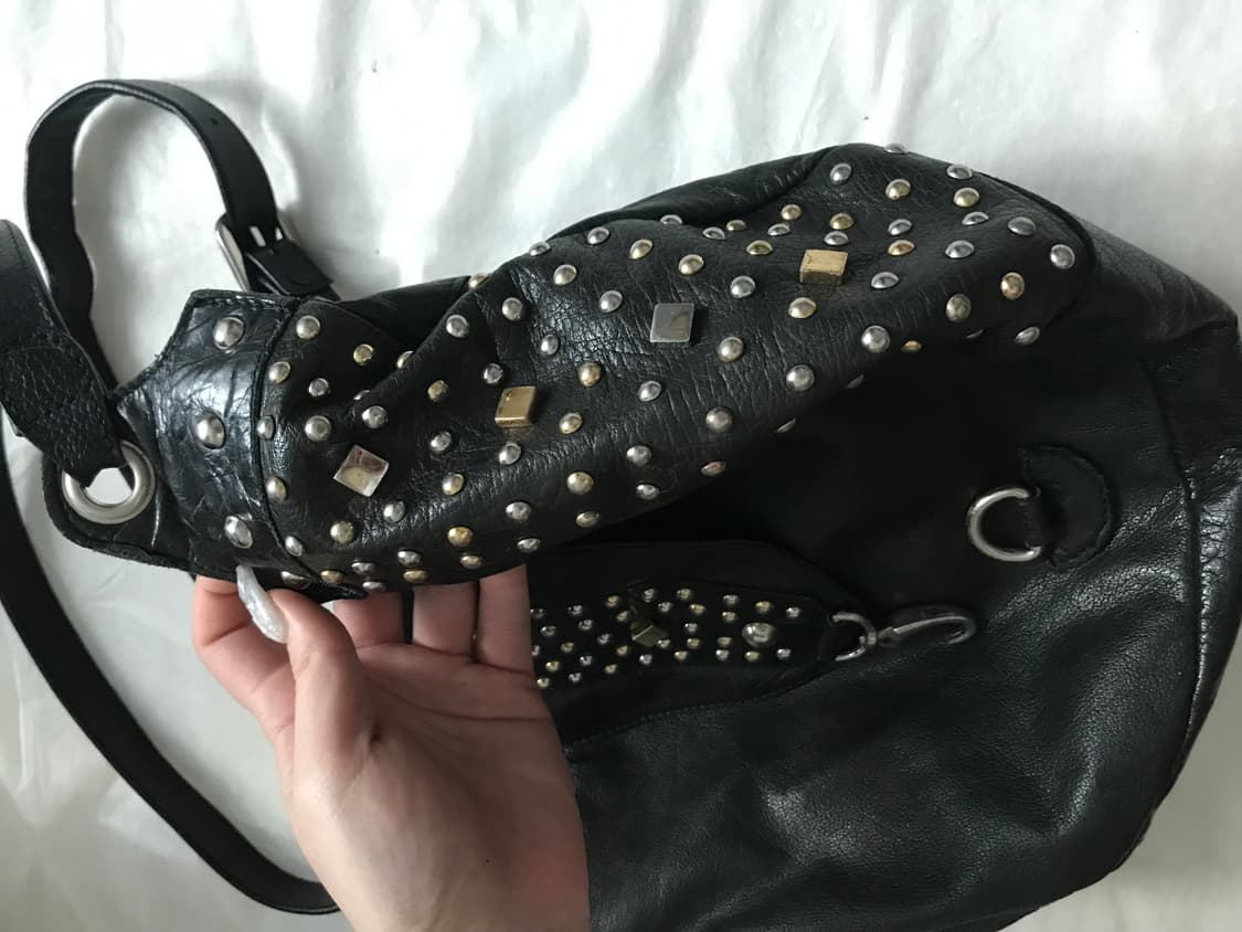 vkei punk 가죽 스터드 백 상품이미지2