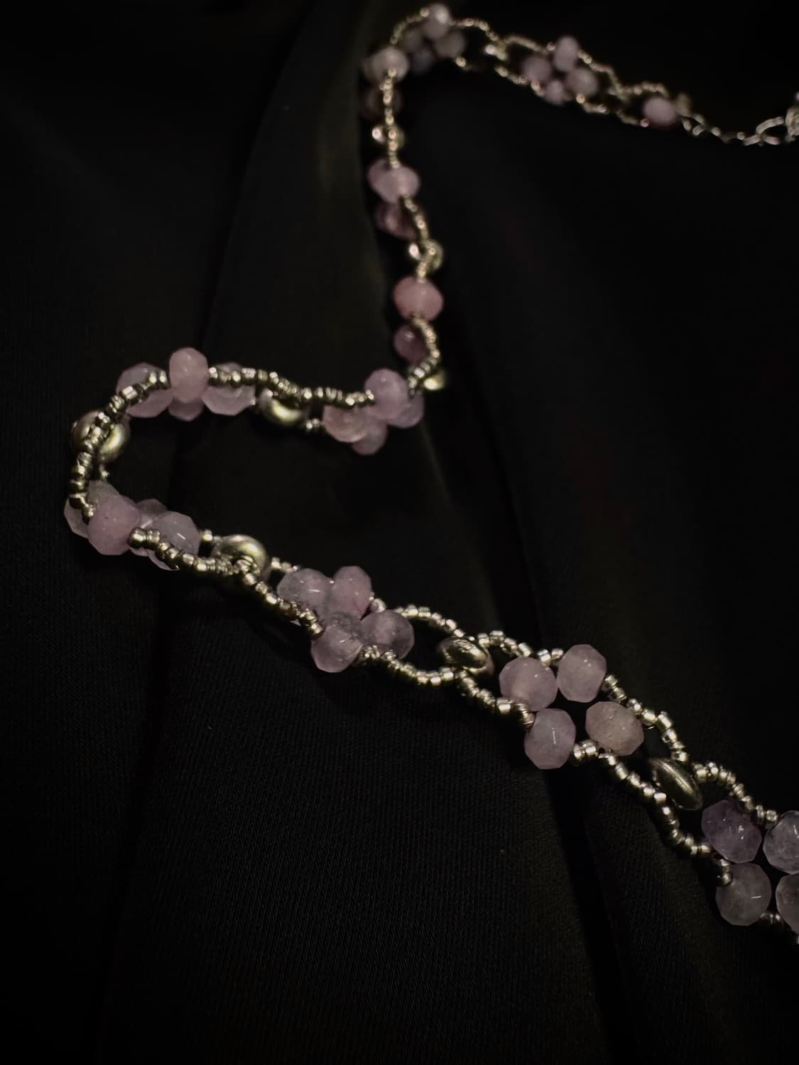 Handmade lavender Necklace 상품이미지3