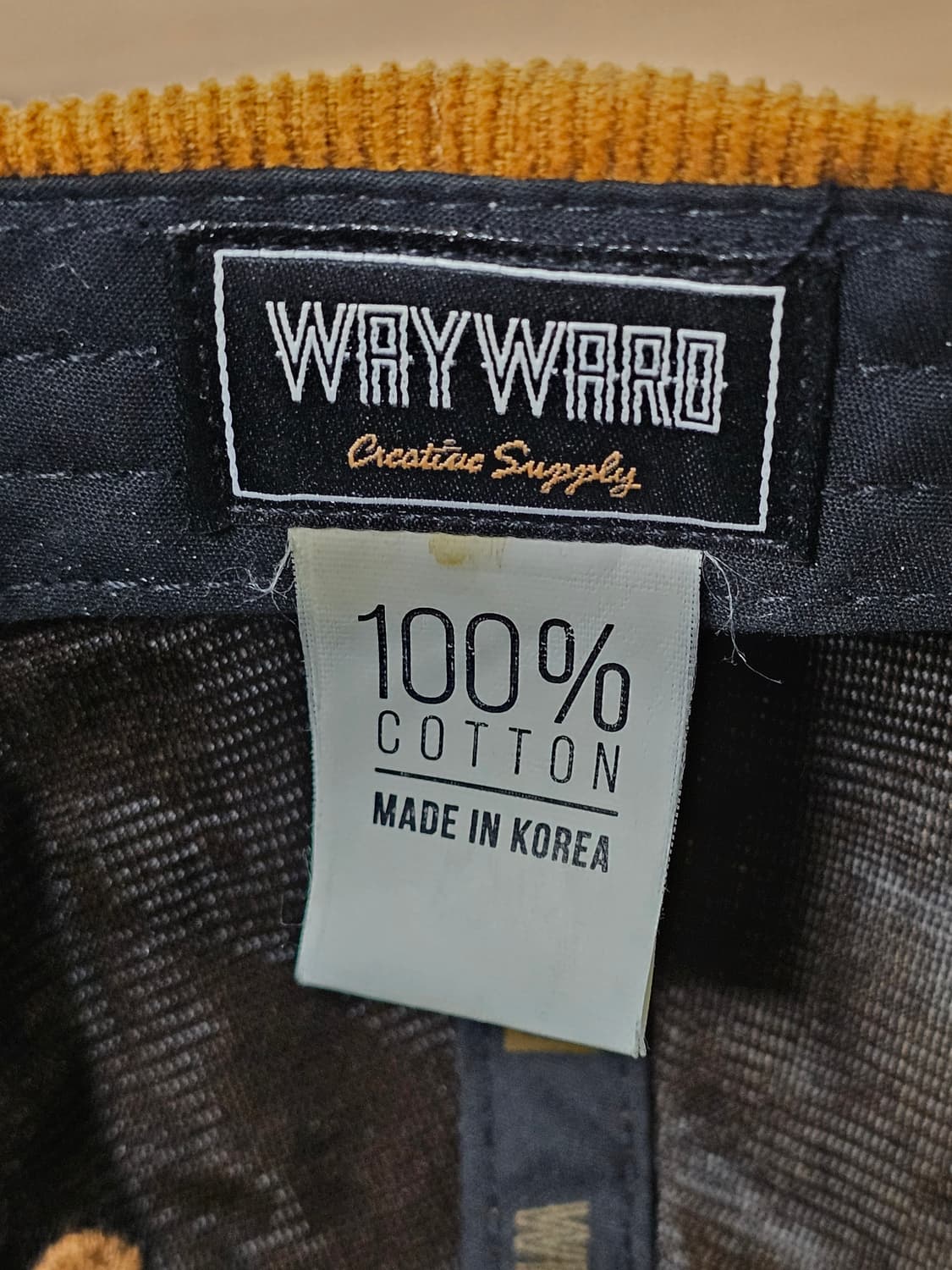 웨이워드 크리에이티브 서플라이 코듀로이 캡 상품이미지5