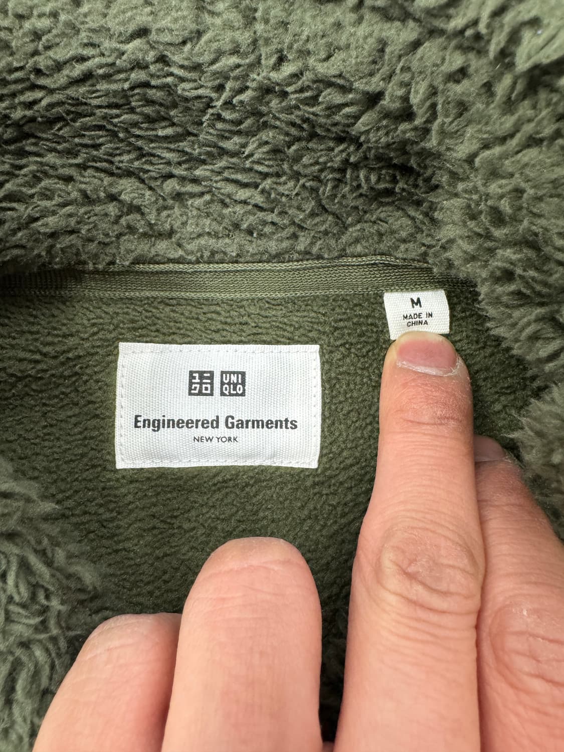 엔지니어드 가먼츠 X 유니클로 후리스 카키 M 상품이미지4