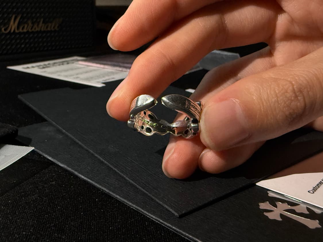 크롬하츠 실버 더블대거 오픈링 반지 상품이미지5