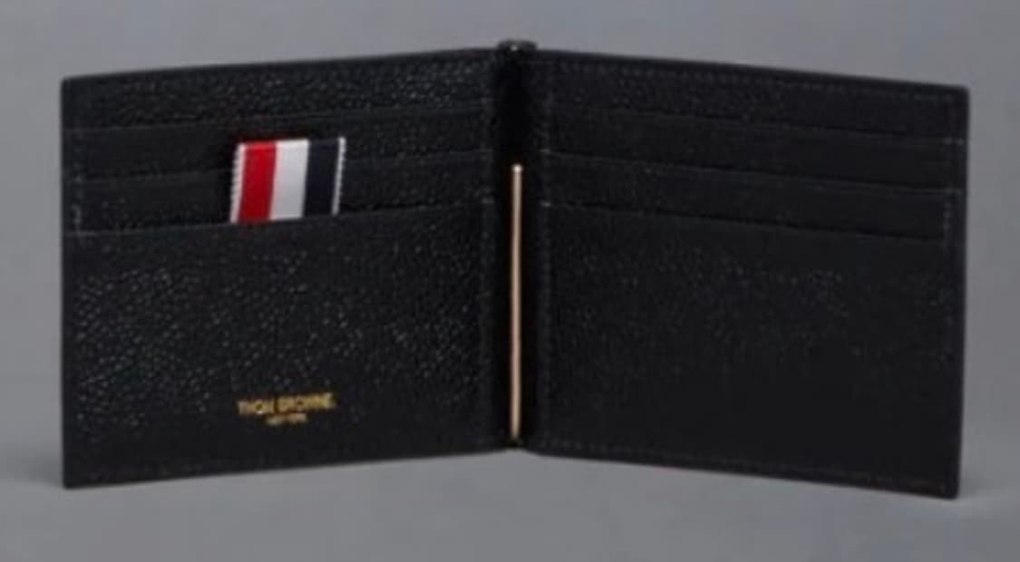 톰브라운 페블 그레인 머니 클립 지갑 블랙 새상품 상품이미지2