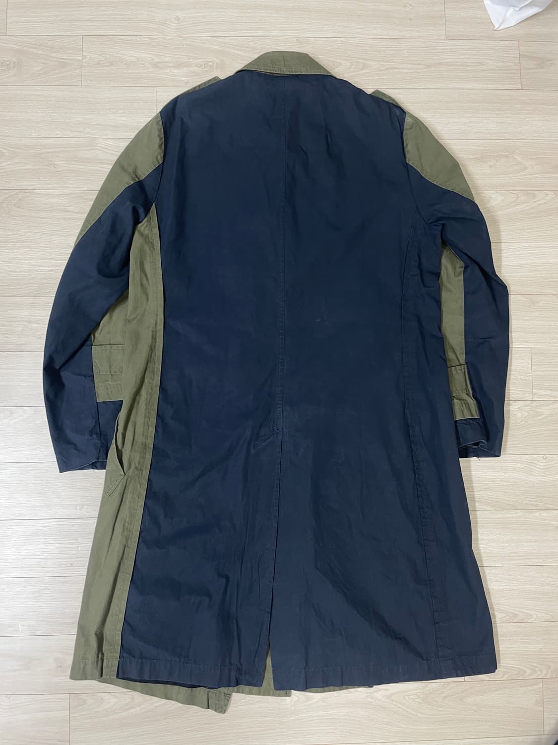 미하라 야스히로 카키 코튼 트렌치코트 상품이미지6