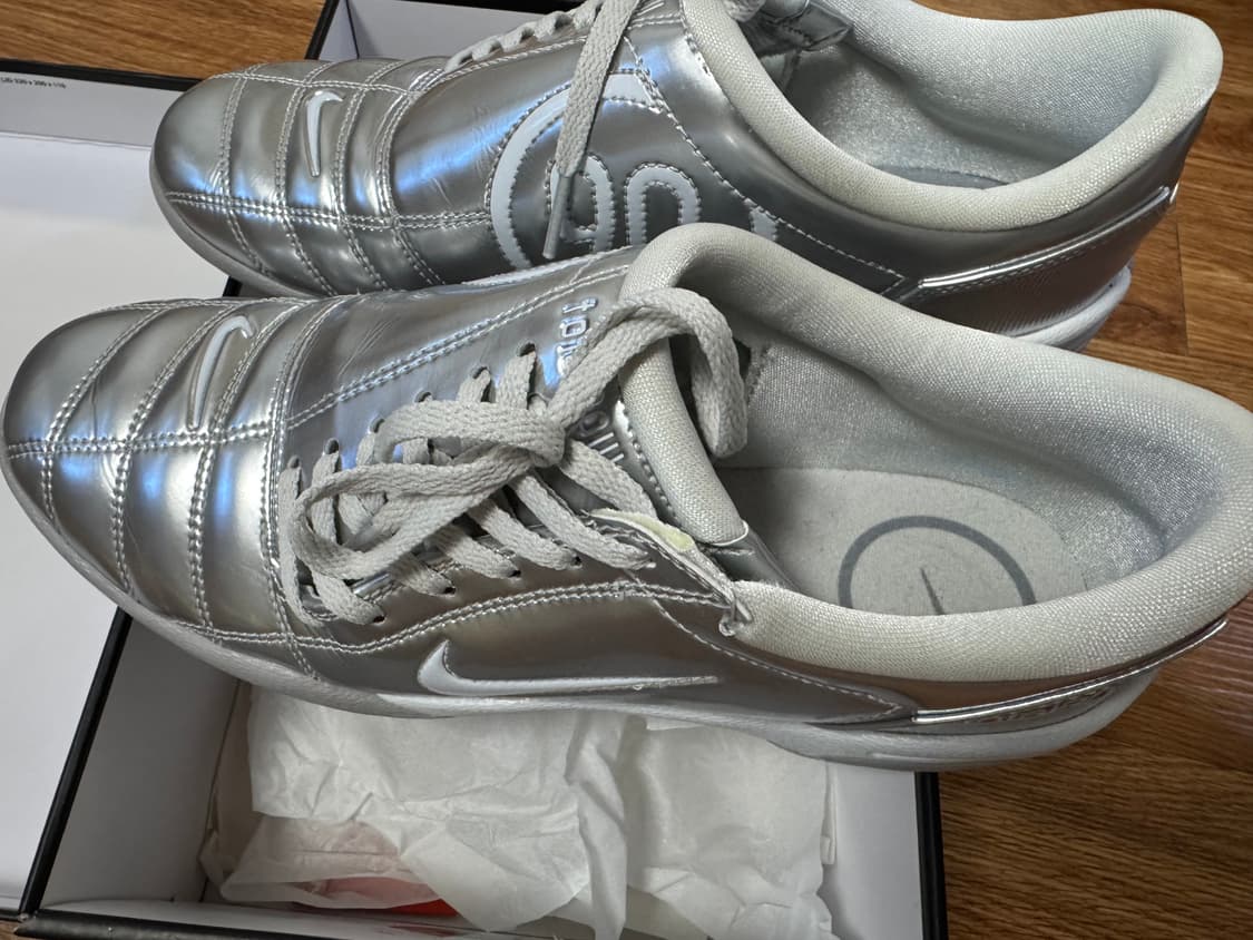 (W) 나이키 토탈 90 3 SP 메탈릭 플래티넘 화이트 270 사이즈 상품이미지6