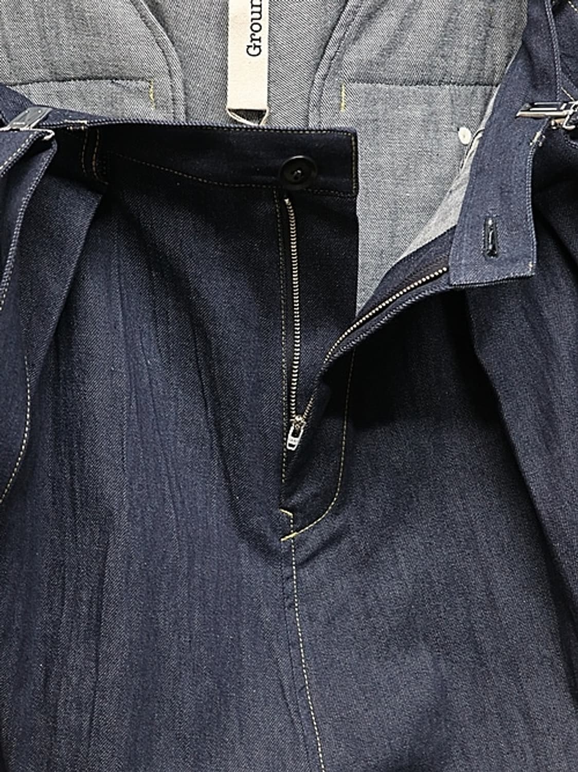 새상품 요지야마모토 Ground Y 서스펜더 데님 3size 상품이미지10