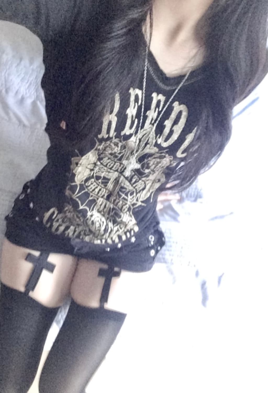 punk longsleeve 00s펑크 후드 고딕 십자가 롱슬리브 y2k 상품이미지3