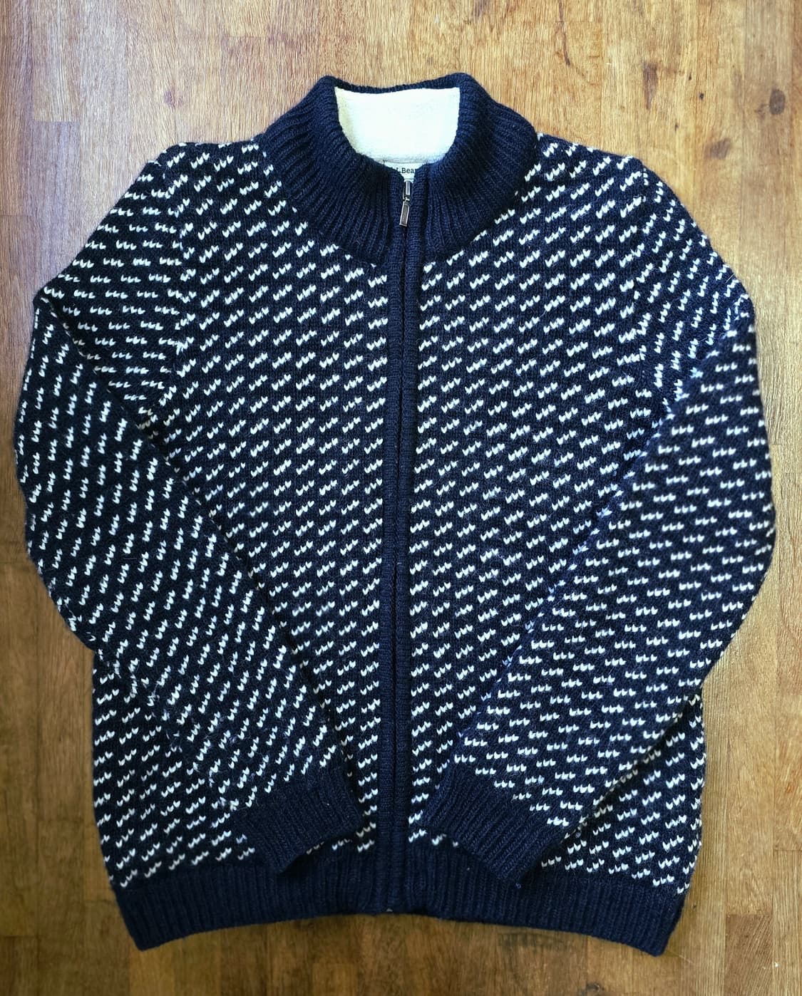 L.L.Bean 엘엘빈 버드아이 집업 니트 Made In Norway 상품이미지1