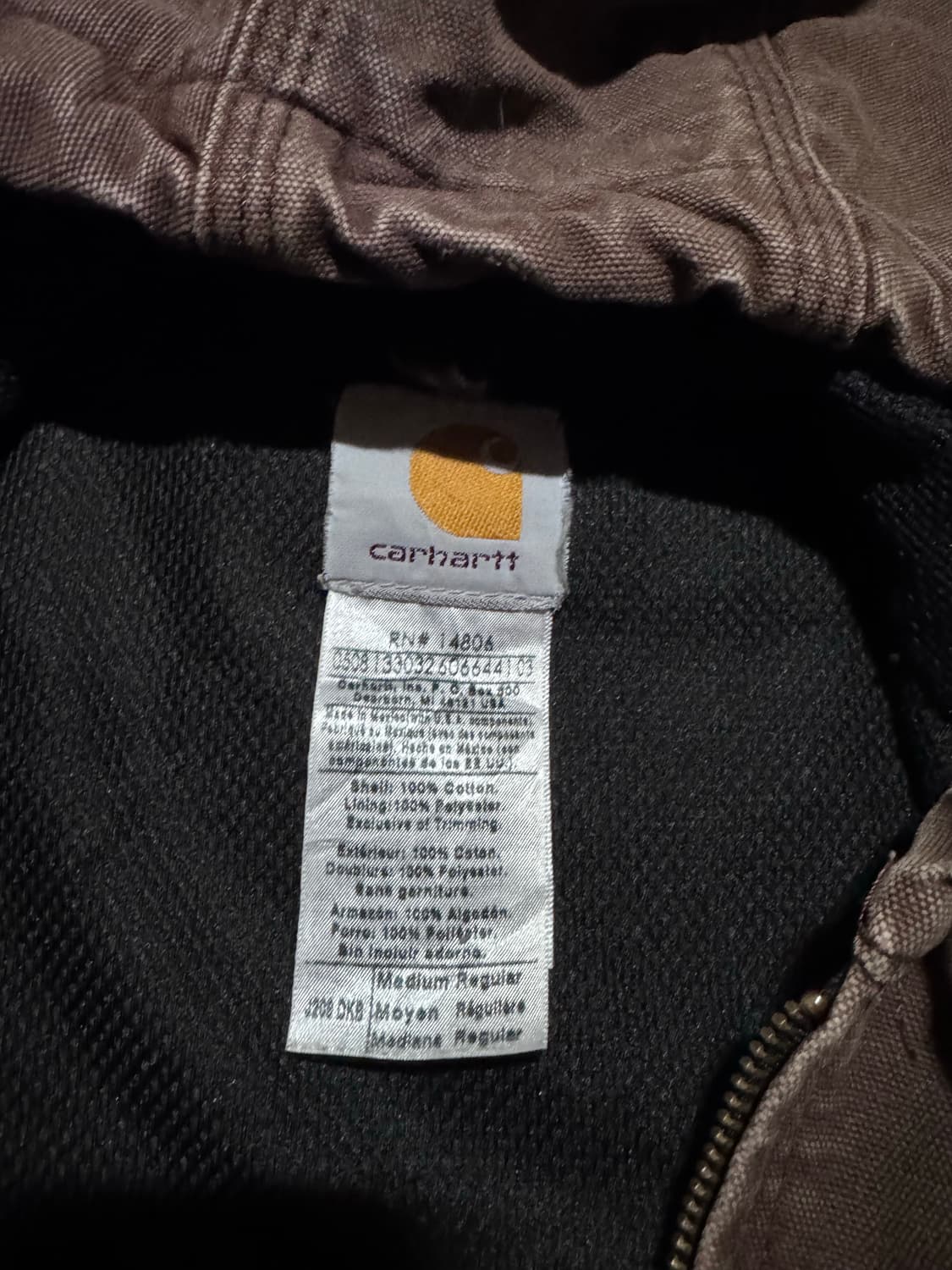 00s 칼하트 J208 브라운 덕 후드 액티브 자켓 M 상품이미지6