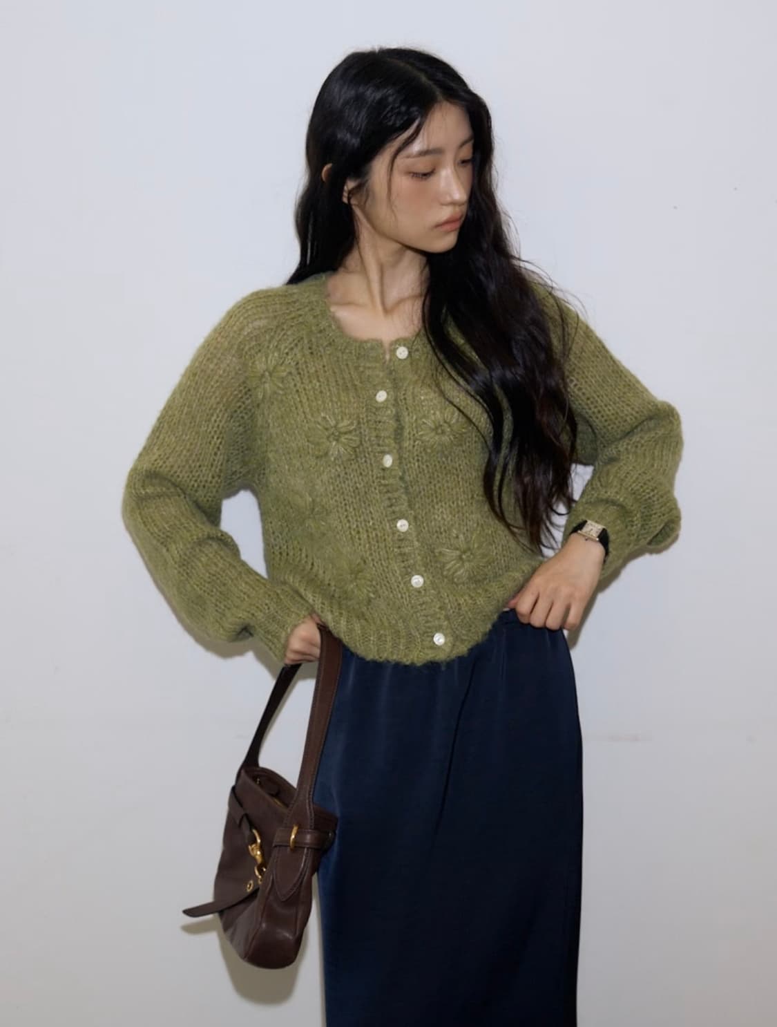 Olive cardigan (made in korea) 상품이미지2