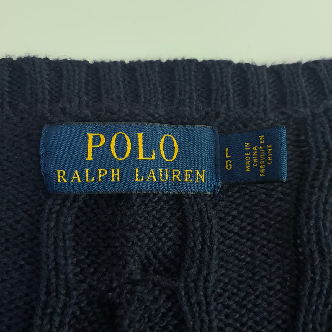 Polo 폴로 랄프로렌 신형 네이비 케이블 니트 상품이미지4