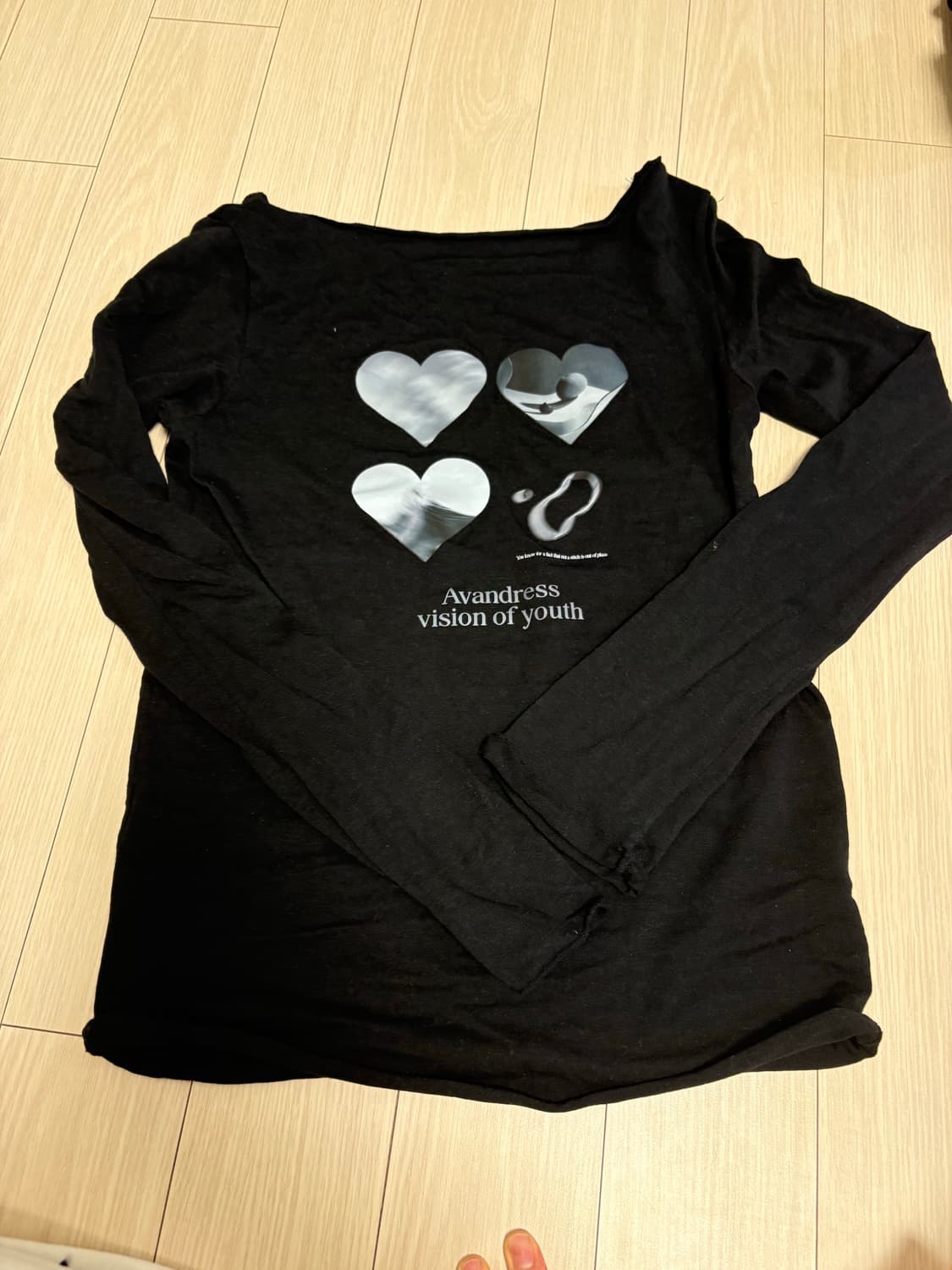 어반드레스 롱슬리브 하트프린팅 상품이미지2