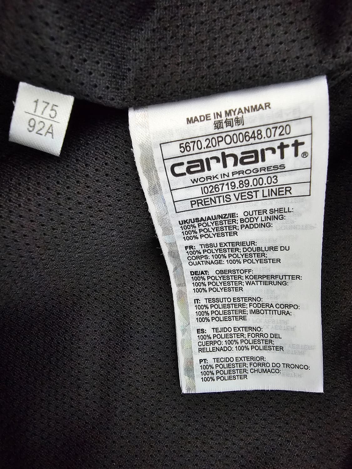 칼하트 WIP 프렌티스 플리스베스트 M 상품이미지4