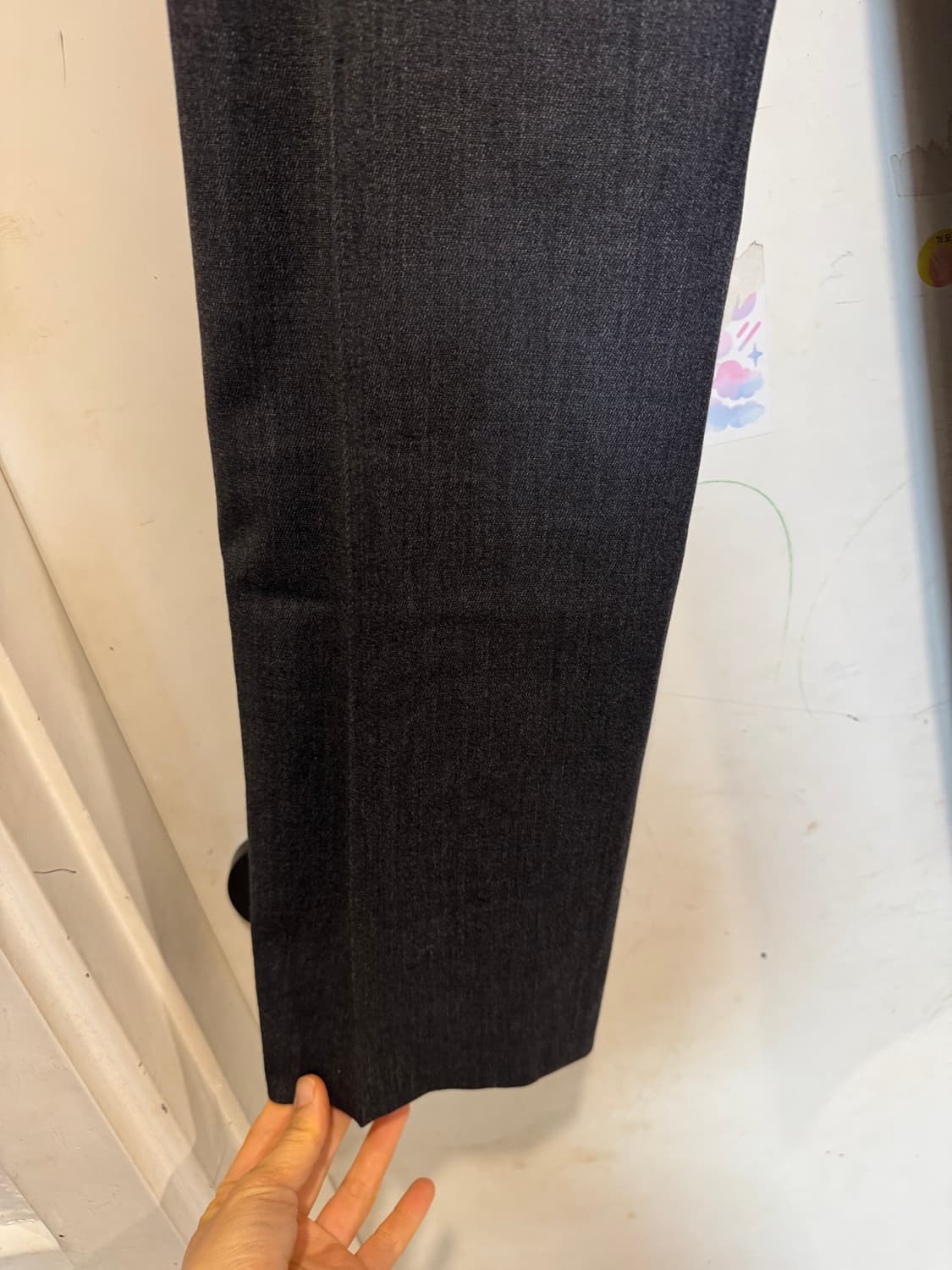 시스템 옴므 그레이 슬랙스 상품이미지4